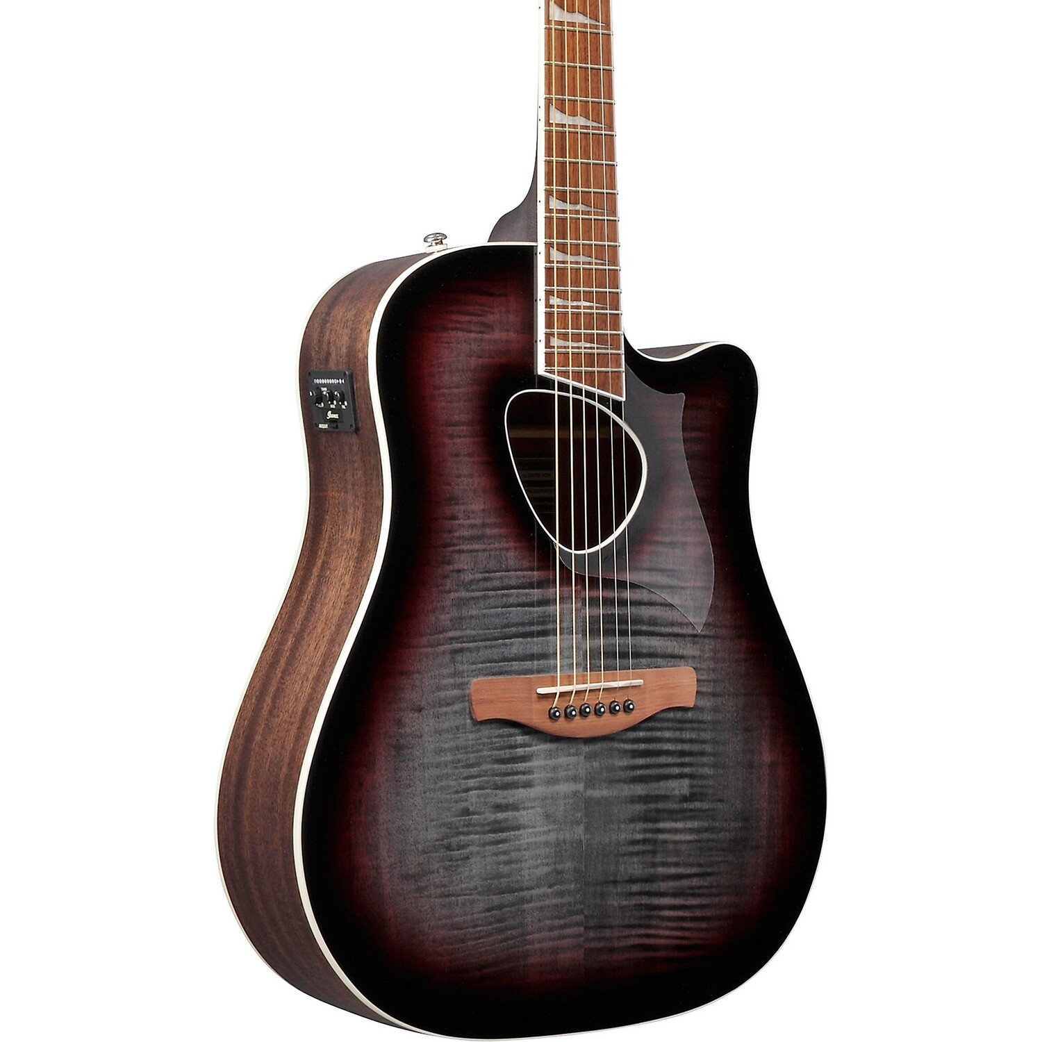 

Акустически-электрическая гитара Ibanez ALT30FM Altstar Flamed-Top Dreadnought Doom Red Burst
