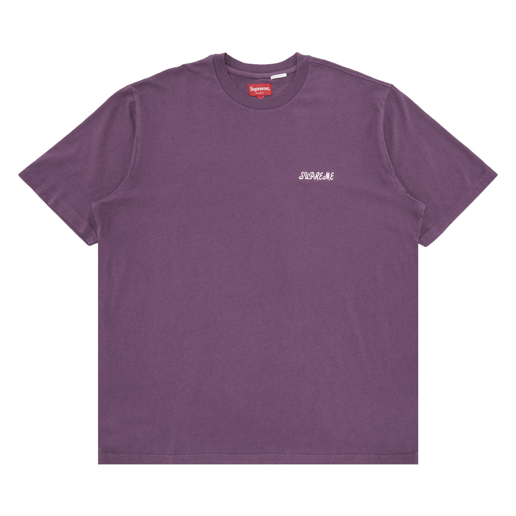 

Топ с короткими рукавами Supreme Washed Script, Фиолетовый