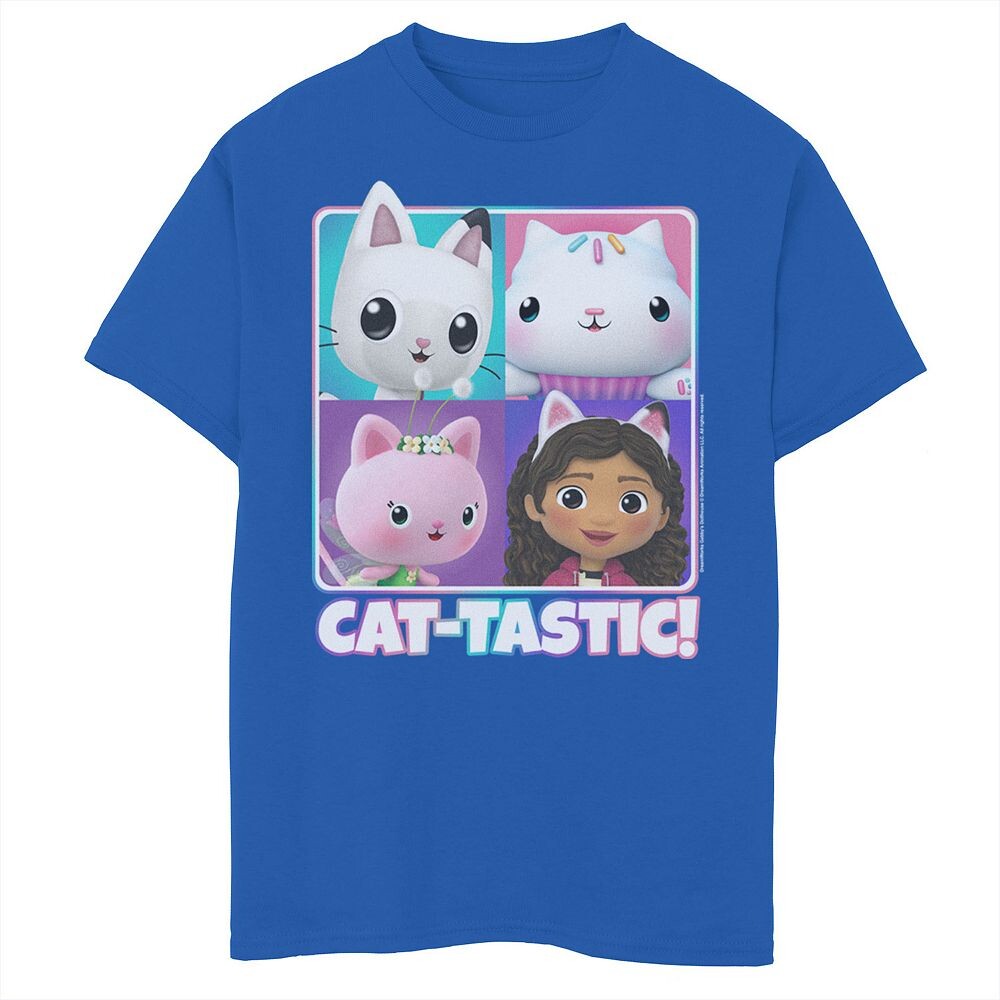 

Футболка Gabby's Dollhouse Cat-Tastic Box Up с рисунком для мальчиков 8–20 лет Licensed Character, цвет Royal