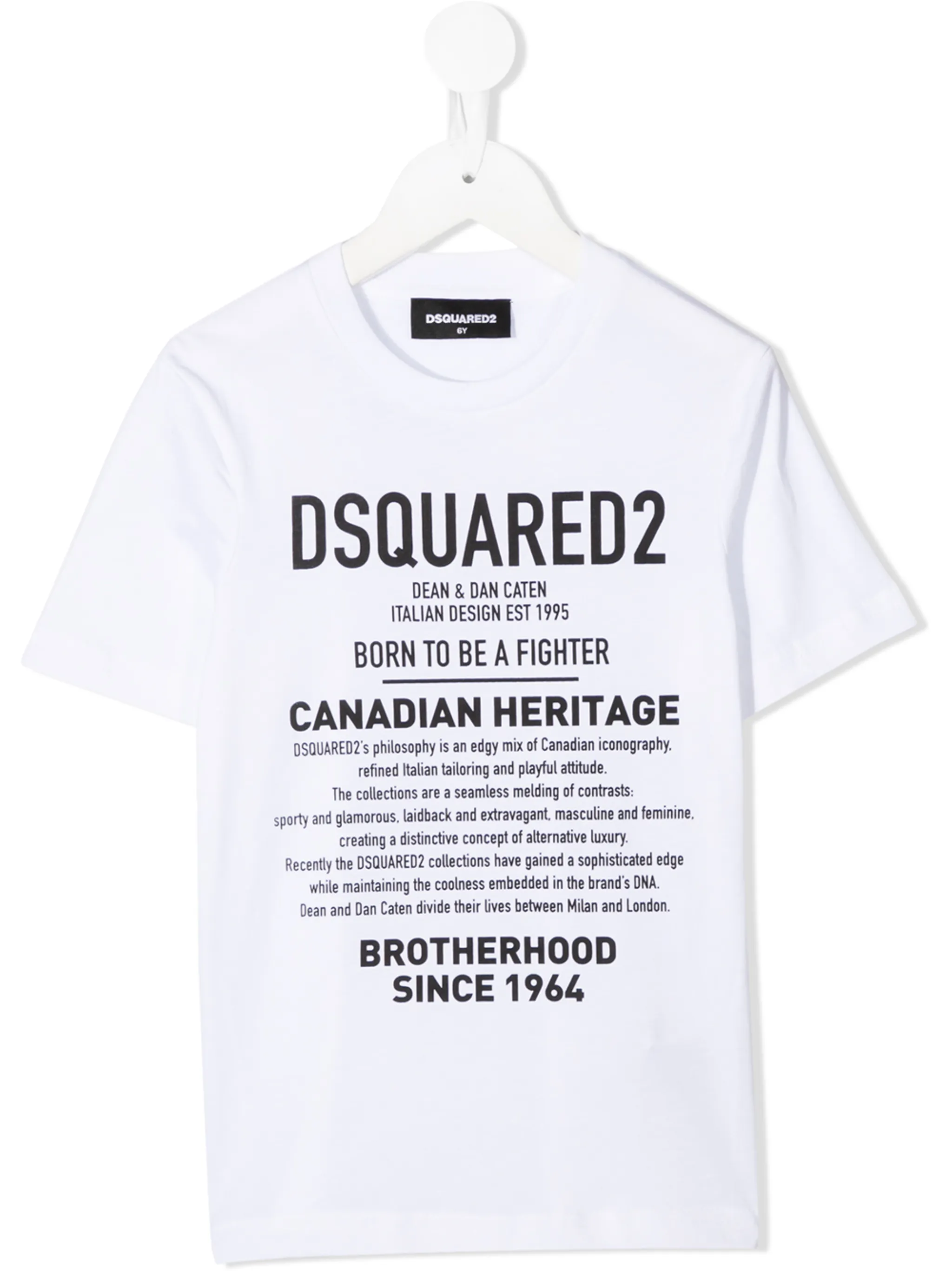 

Футболка с логотипом Dsquared2 Kids, белый