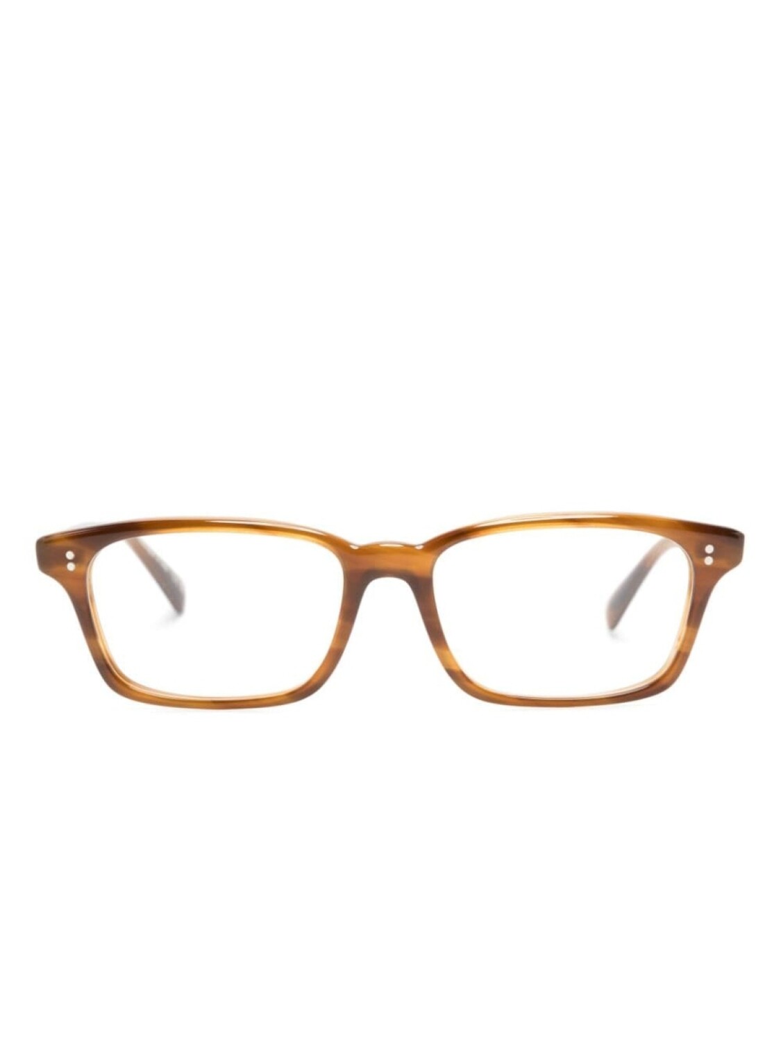 

Oliver Peoples очки Edelson в прямоугольной оправе, коричневый