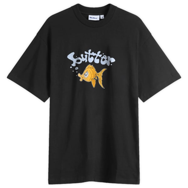 

Футболка с золотой рыбкой Butter Goods, черный