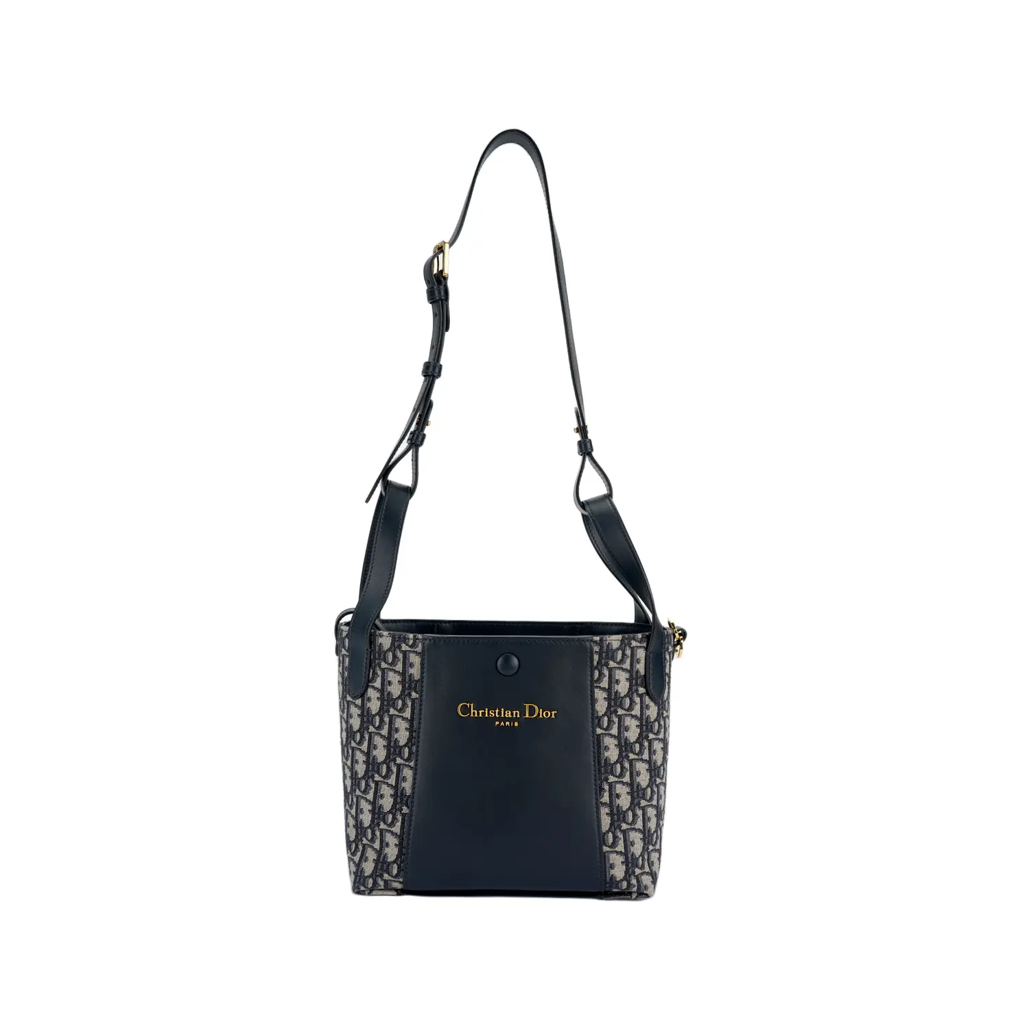 

DIOR Корзина из хлопка с кожаной отделкой под корову Панама Плечо Кроссбоди Женская сумка-труба черная