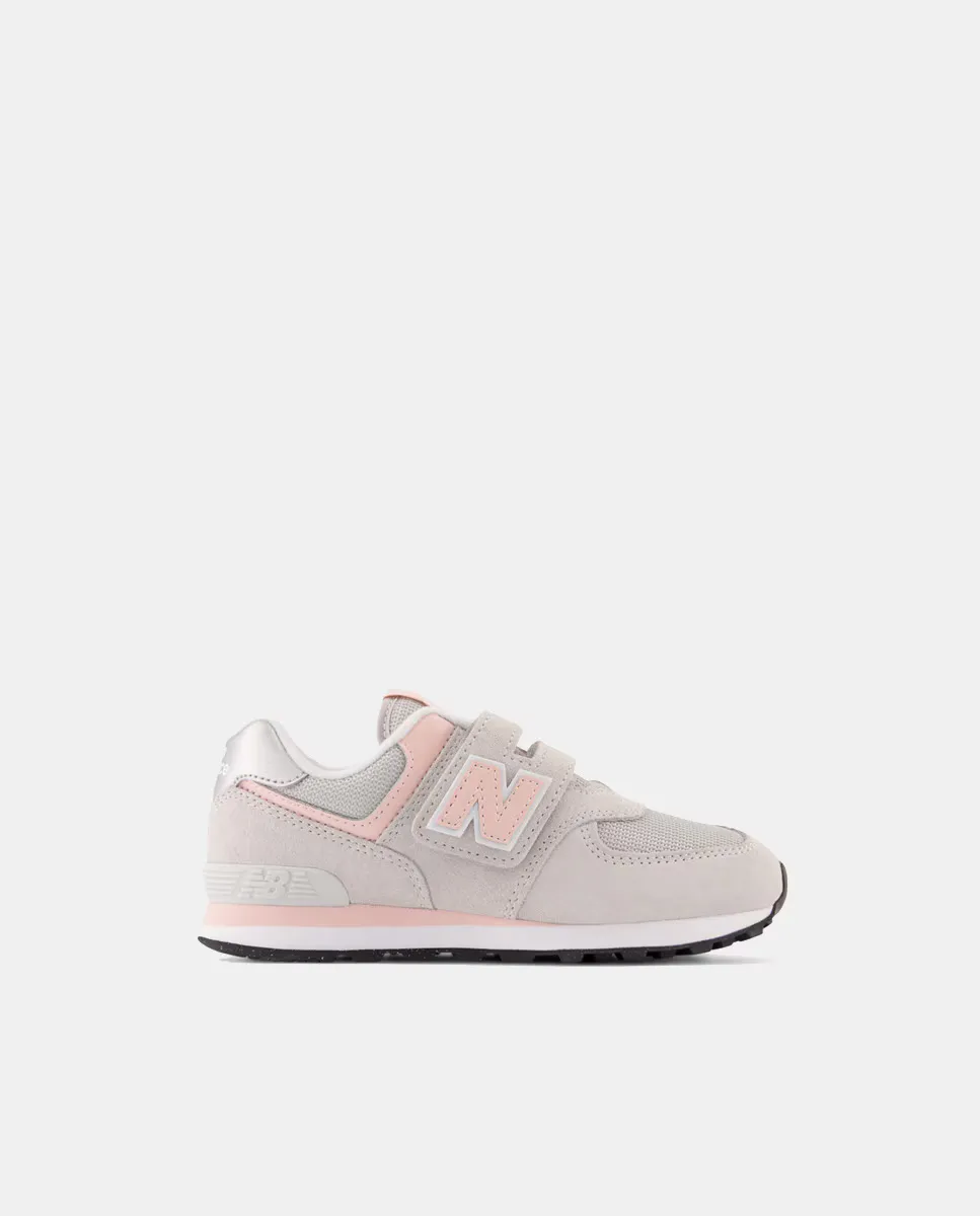 

New Balance 574 Core Velcro Детская повседневная обувь, серый