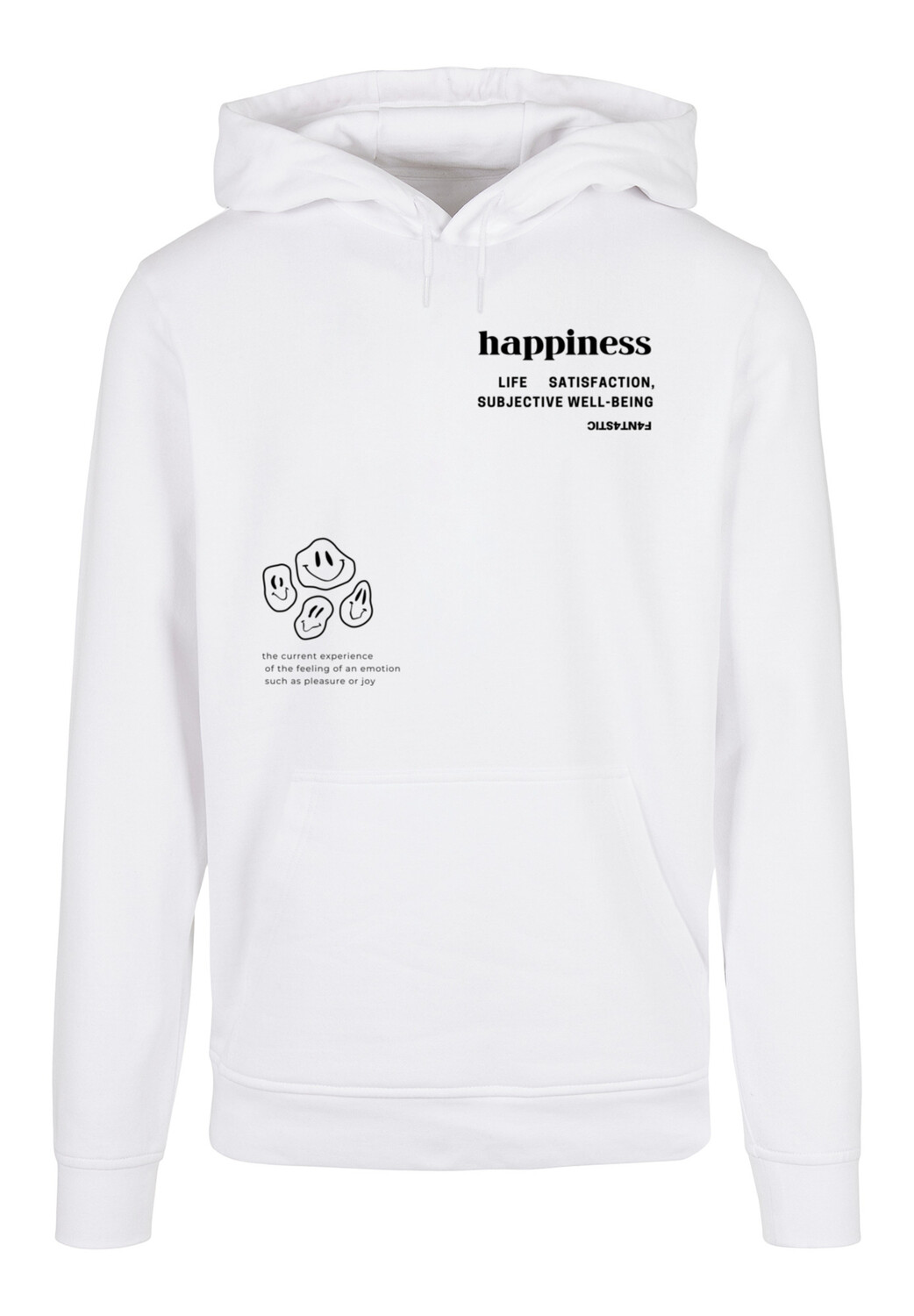 

Пуловер F4NT4STIC Basic Hoodie happiness HOODIE UNISEX, белый