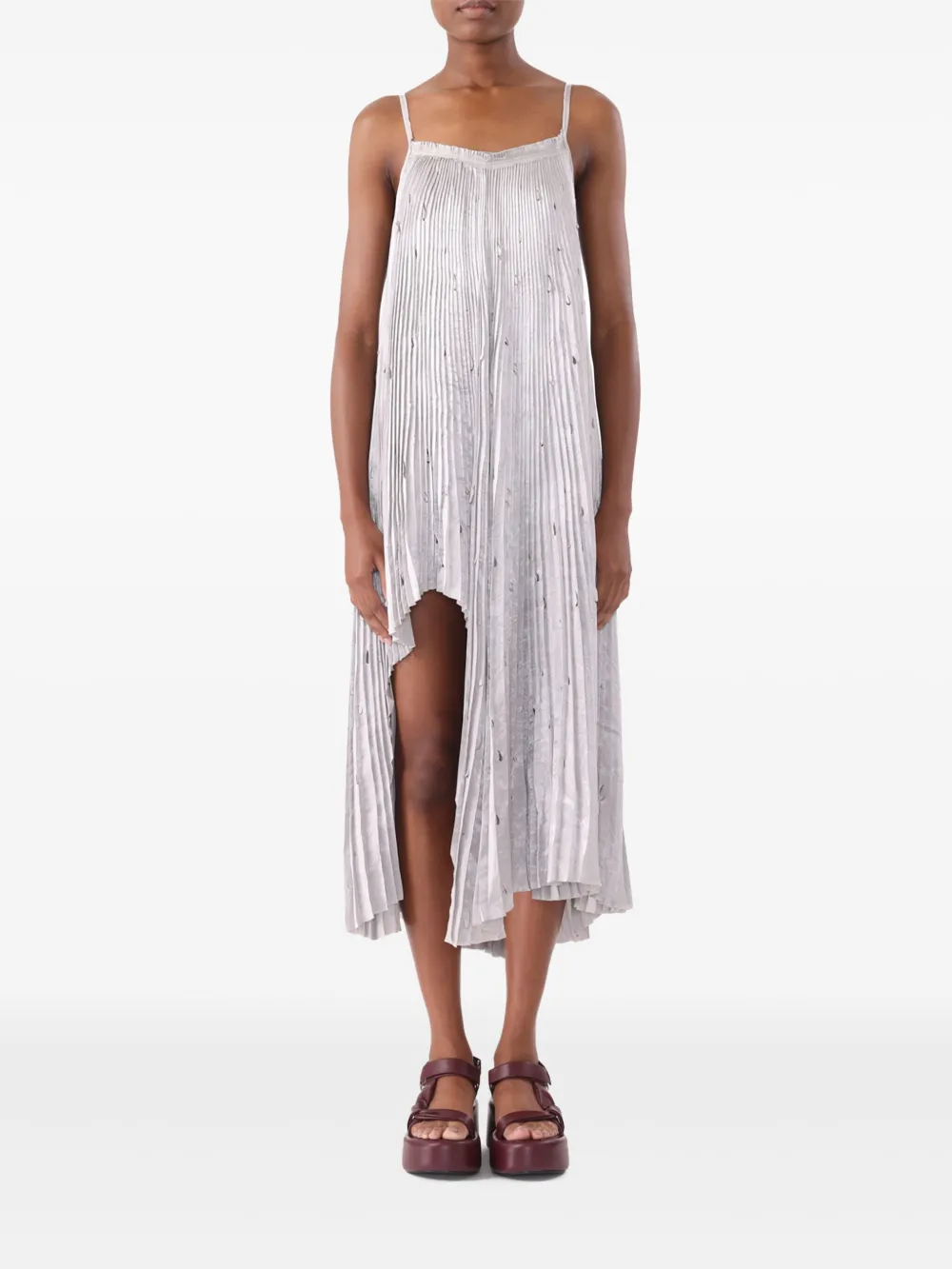 

Платье со складками Jason Wu Collection, серый