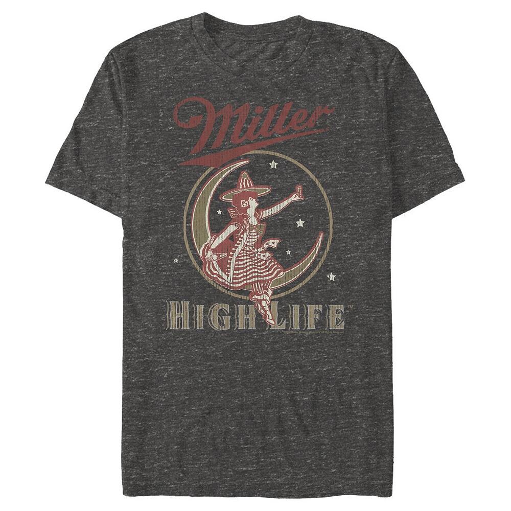 

Мужская футболка Coors Light Miller Moon с рисунком Licensed Character, цвет Charcoal Heather