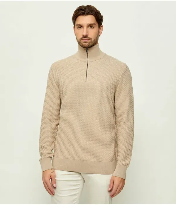 Свитер H-Ulicio regular fit Boss, бежевый