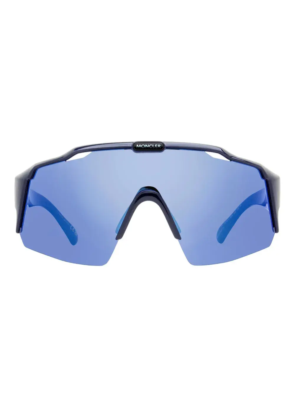 

Солнцезащитные очки в оправе Shield Moncler Eyewear, синий