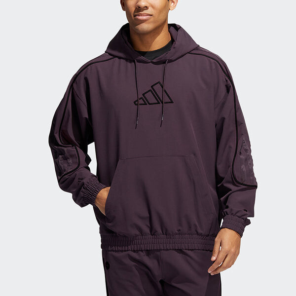 Толстовка Men's adidas Cuff James Harden Knit Sports Purple, фиолетовый — фото 3