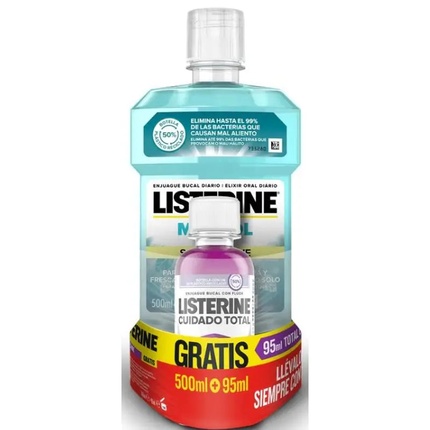

Ополаскиватель для полости рта 500 мл Ментол + 95 мл Total Care Listerine