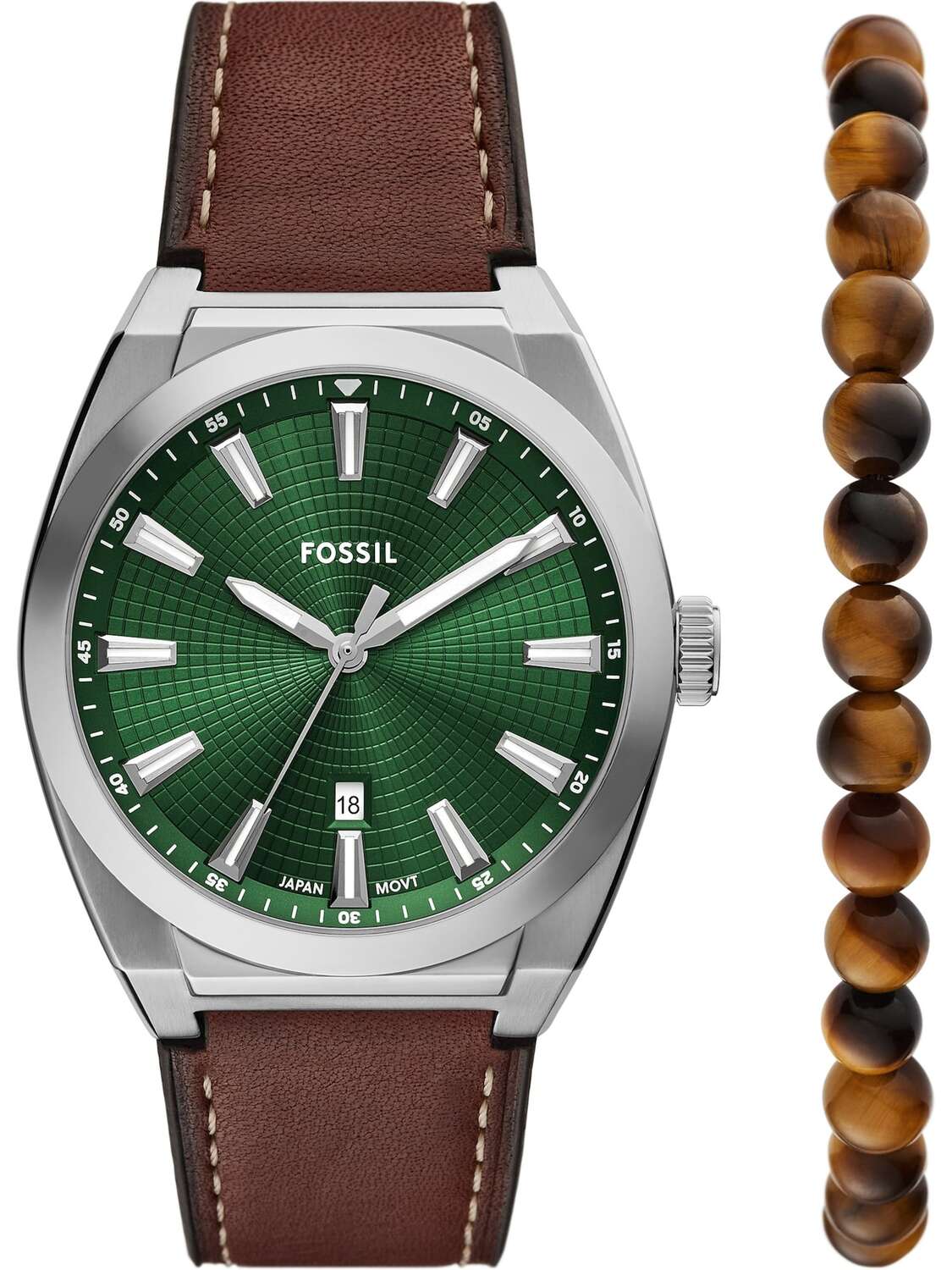 

FOSSIL Часы 'EVERETT' в темно-коричневом цвете