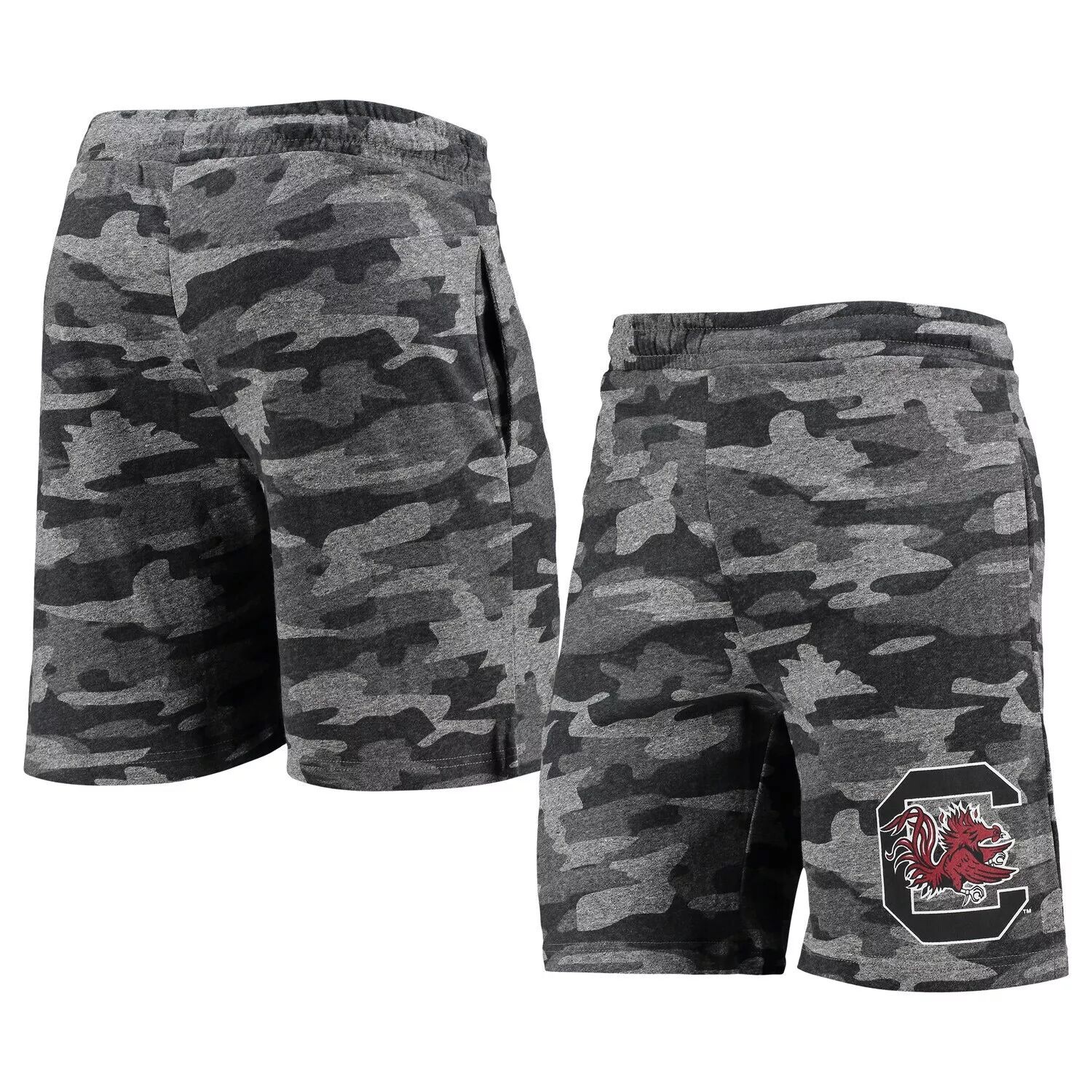 

Мужские шорты Concepts Sport угольный/серый South Carolina Gamecocks Camo Backup Terry Jam Lounge Shorts