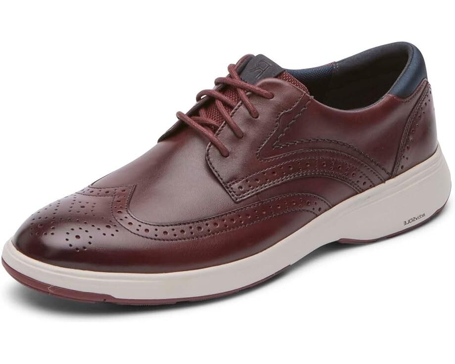 

Оксфорды Rockport Noah Wing Tip, бордовый
