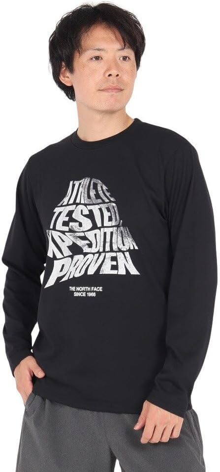 

Мужская футболка с длинным рукавом и надписью Half Dome от THE NORTH FACE, черный