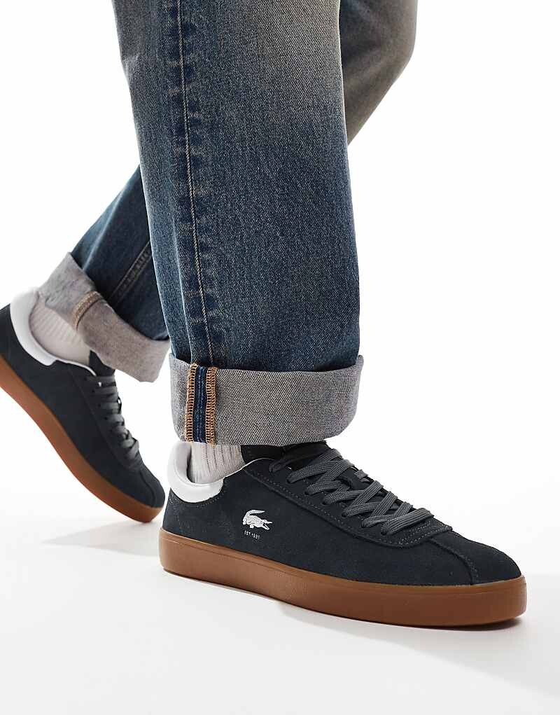 

Кроссовки Lacoste Baseshot 224 из темно-серой замши, Серый, Кроссовки Lacoste Baseshot 224 из темно-серой замши