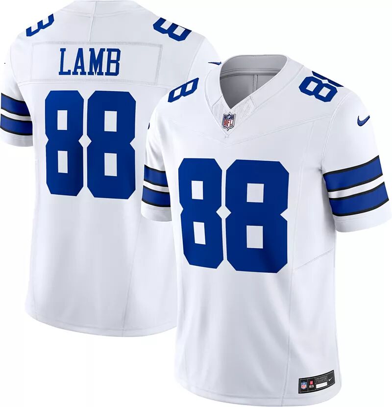 

Мужские кроссовки Nike Dallas Cowboys CeeDee Lamb #88 Vapor F.U.S.E. Ограниченное белое джерси, Серый;белый, Мужские кроссовки Nike Dallas Cowboys CeeDee Lamb #88 Vapor F.U.S.E. Ограниченное белое джерси