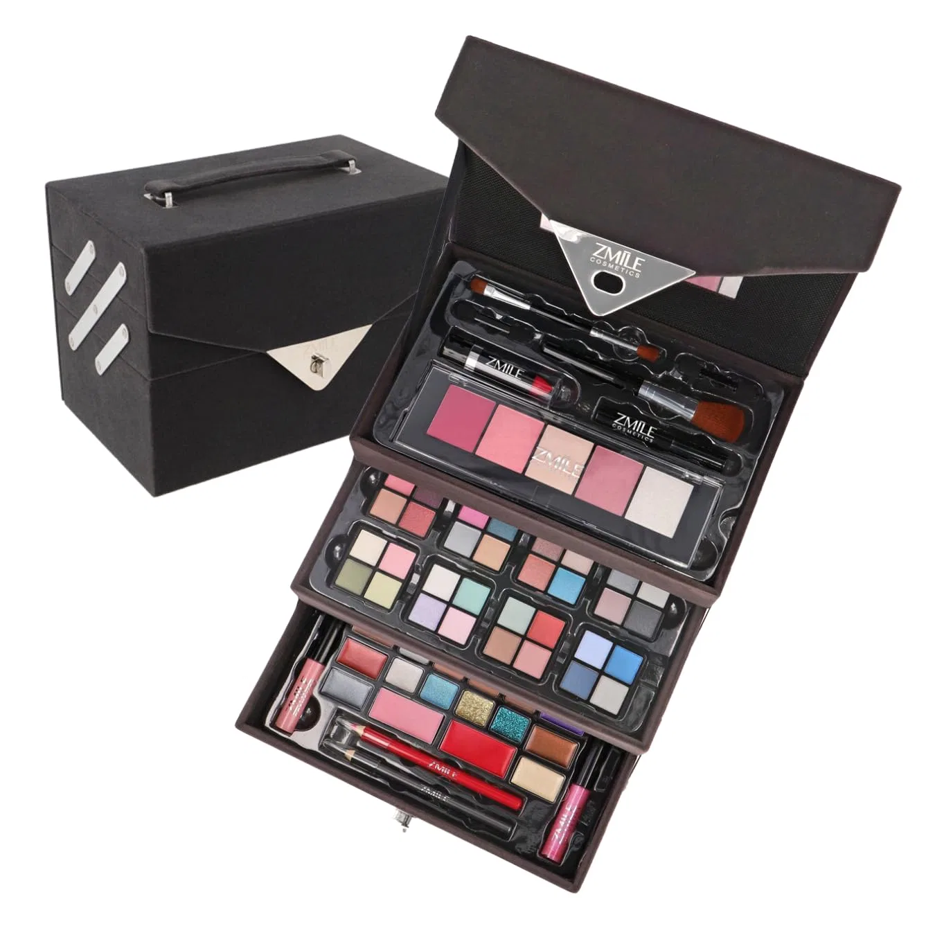 Косметический кейс «Beauty Case Velvety» с набором для макияжа от ZMILE COSMETICS Zmile Cosmetics