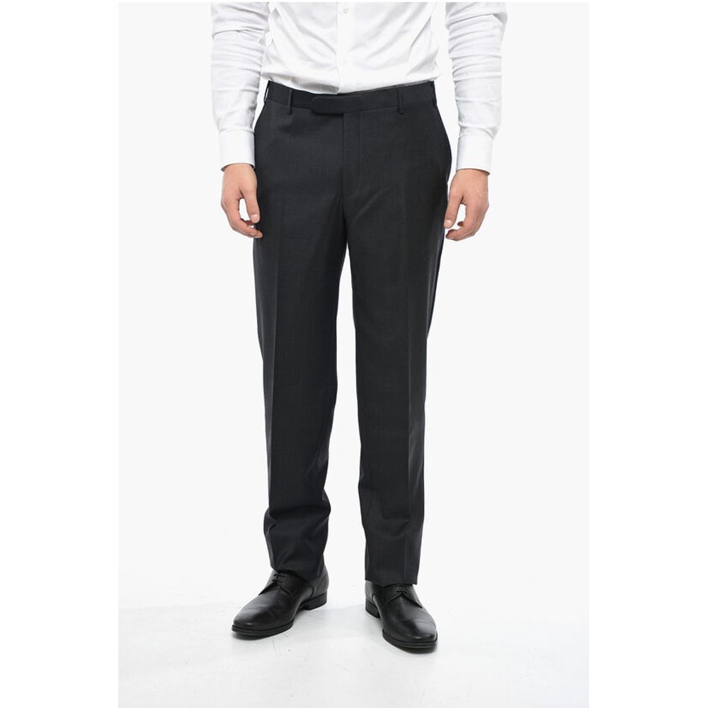 

Брюки из натуральной шерсти классического кроя Corneliani, Gray