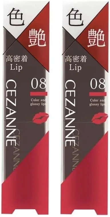 Губная помада Cezane Lip Color Shield 08 Cherry Red 3.7g, набор 2 шт