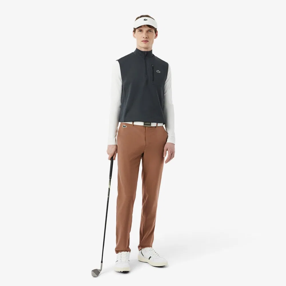 Мужские базовые брюки для гольфа коричневые от Lacoste
