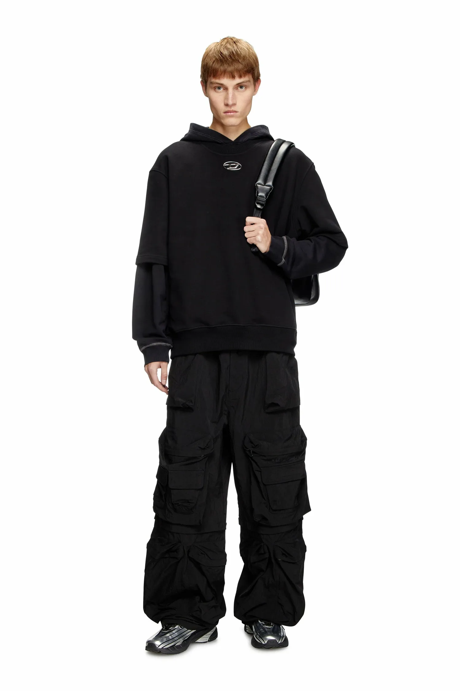 Мужская футболка S-COOLING-L1 Diesel, black — фото 3
