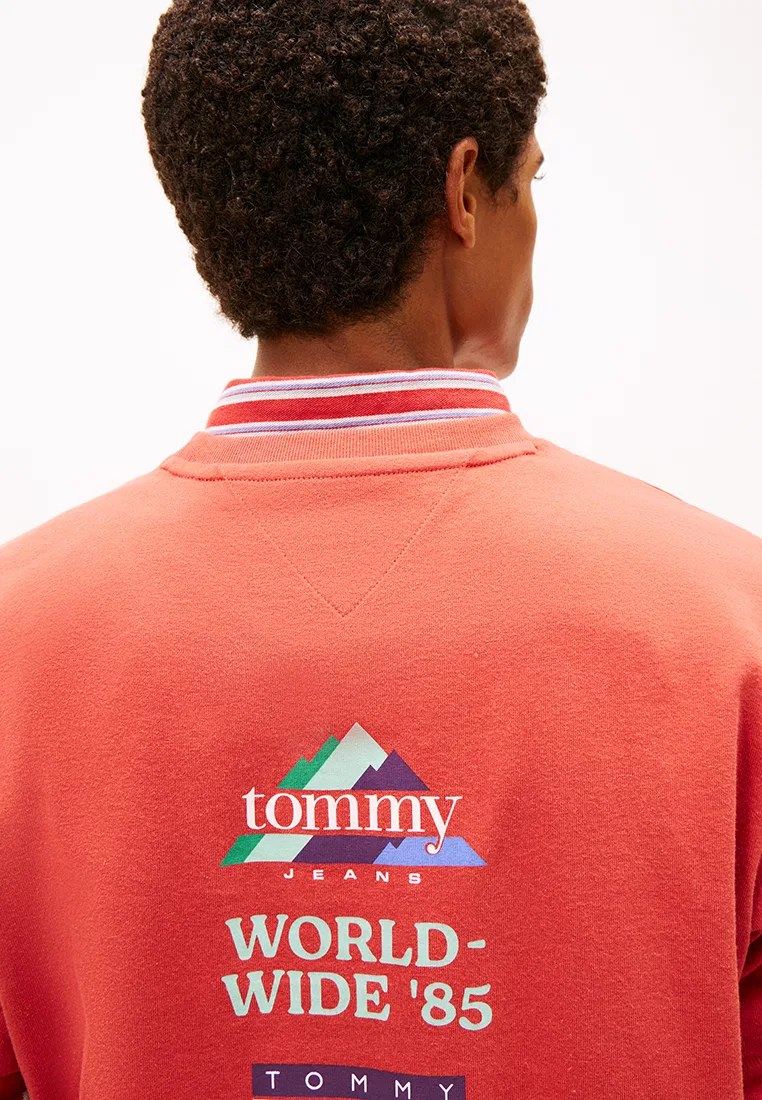 Футболка с принтом, Tommy Jeans Tommy Hilfiger, красный — фото 3