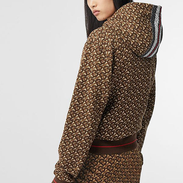 Худи из хлопка Burberry, свободный, коричневый — фото 4