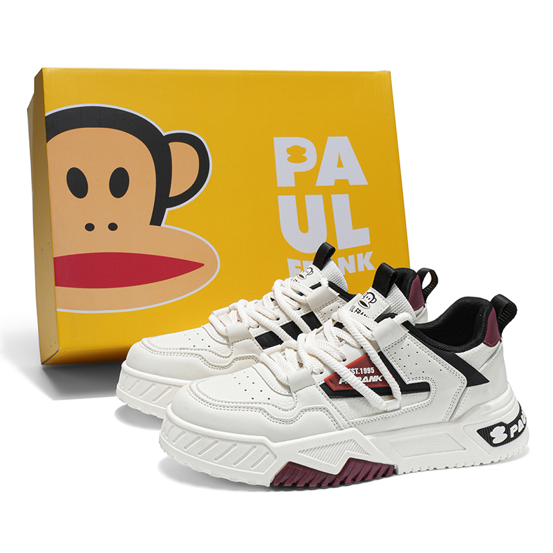 

Нескользящие, водостойкие, увеличивающие рост низкие кроссовки для скейтбординга для мужчин PAUL FRANK, Black