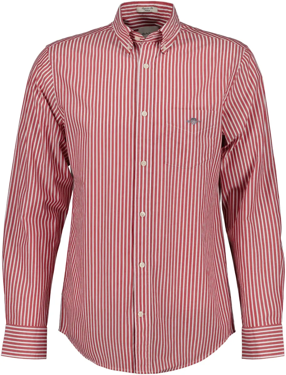 

Рубашка с длинными рукавами "REG POPLIN STRIPE SHIRT" Gant, красный