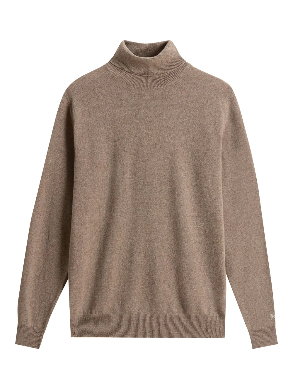 

Шерстяной свитер с высоким воротником WOOLRICH, коричневый