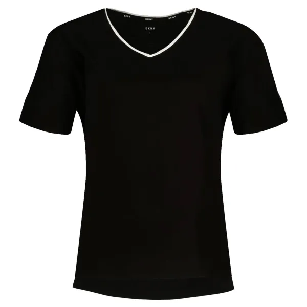 

Сверху пижама прямого кроя. Dkny, черный