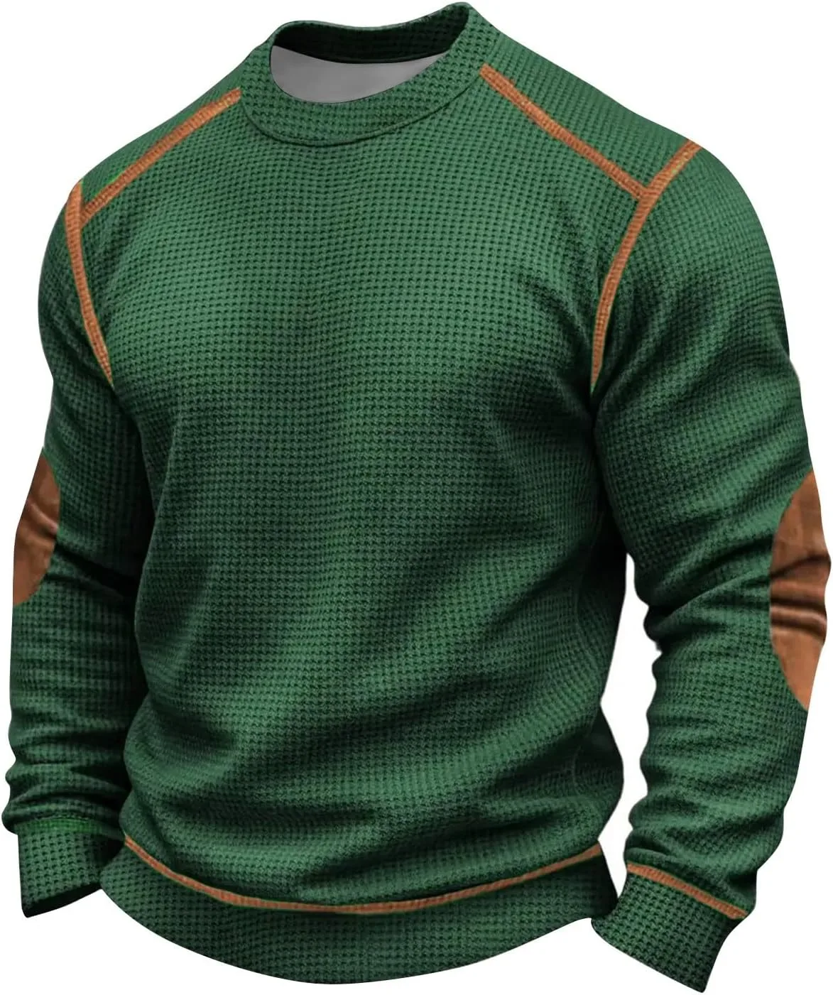 

Мужская футболка с длинным рукавом и круглым вырезом AAZJSS