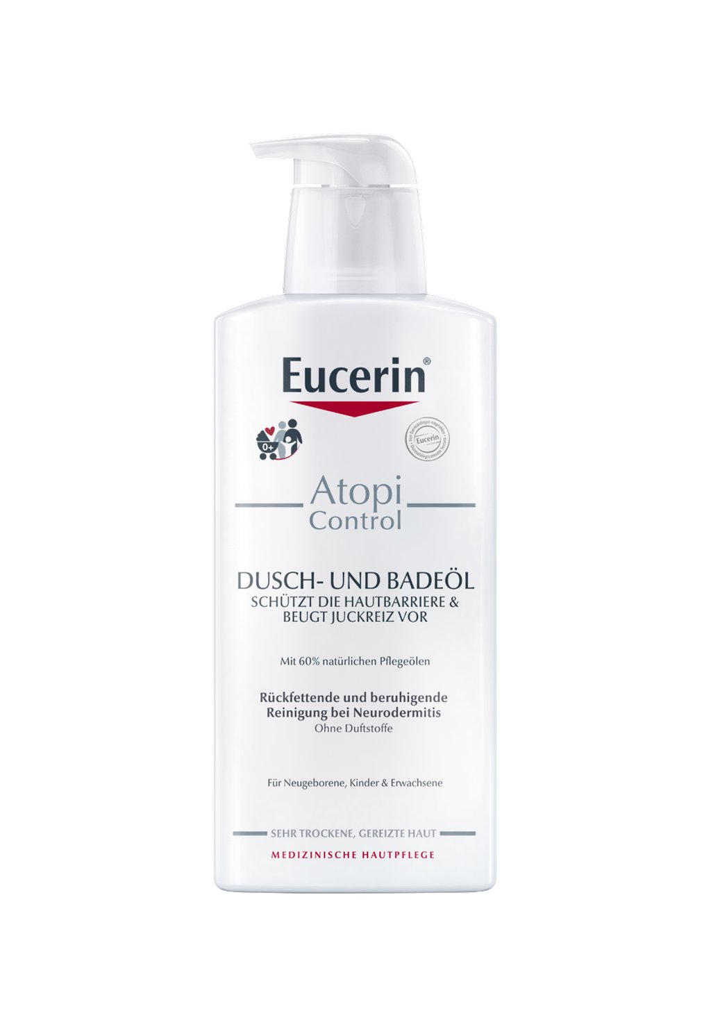 

Очищение лица KÖRPERREINIGUNG DUSCH-UND BADEÖL ATOPICONTROL, HAUTPFLEGE FÜR AT Eucerin