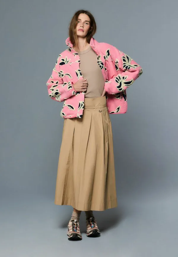 Летняя куртка из искусственного меха с пуговицами Next, Pink Floral