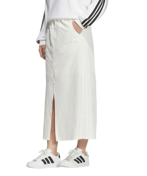 Женская юбка loose fit Iconic 3 Stripes adidas белая
