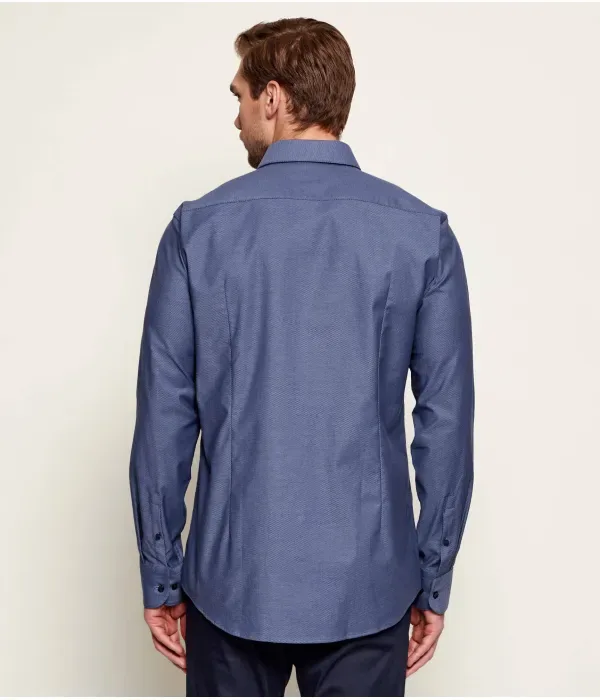 H-Hank-S-Kent-C1-232 футболка slim fit Boss, темно-синий — фото 3