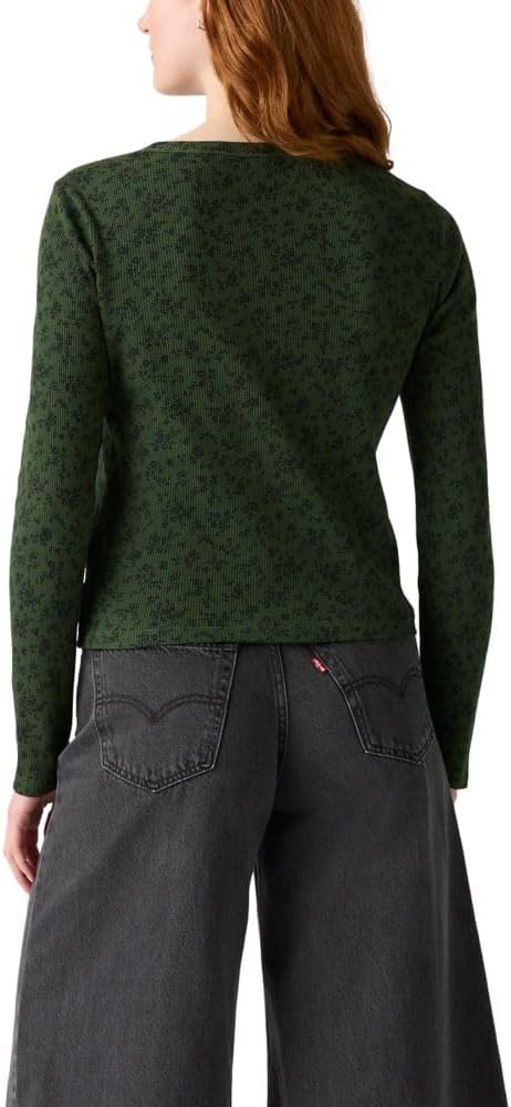 Женская рубашка Levi's Dana Henley, (New) Curie Floral Mountain View — фото 2