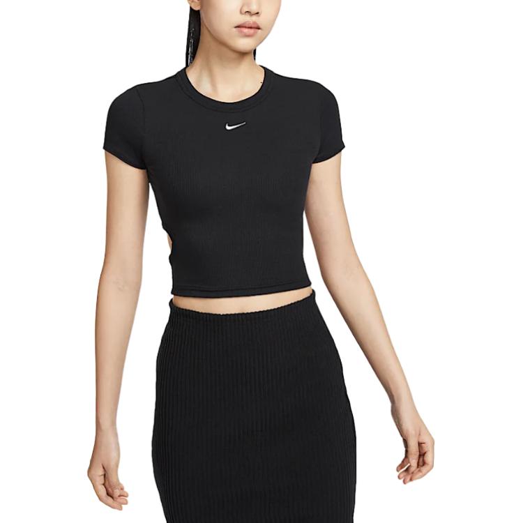 Nike Спортивная футболка Women's Black/Sail White — фото 4
