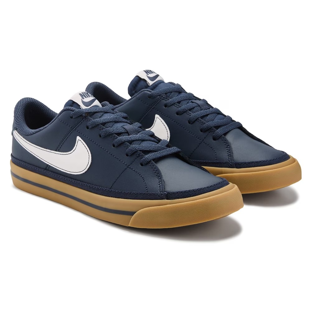 

Детские кроссовки с низким верхом Court Legacy Big Kid Nike, navy/gum
