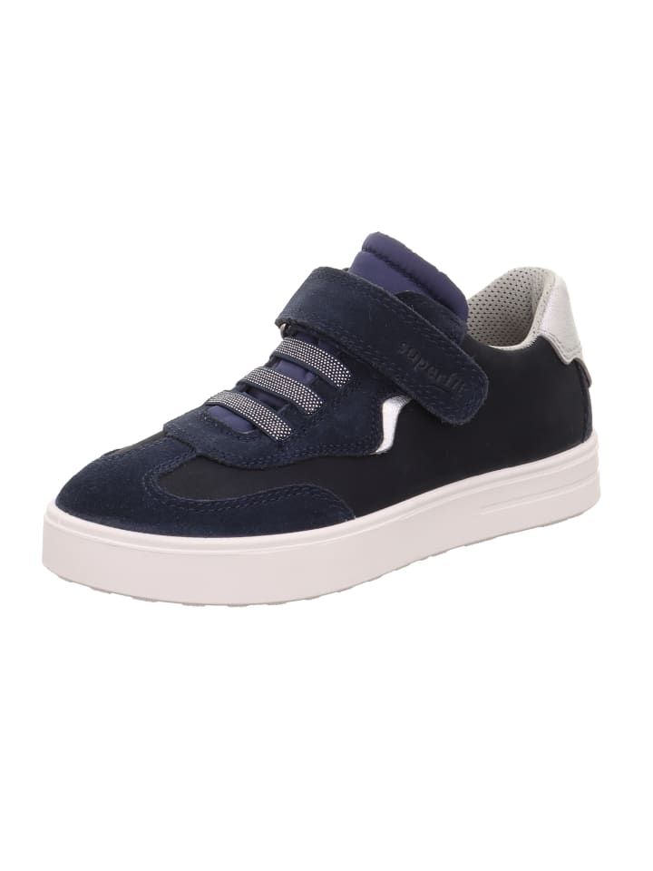 

Кроссовки на шнуровке superfit, цвет blau/silber