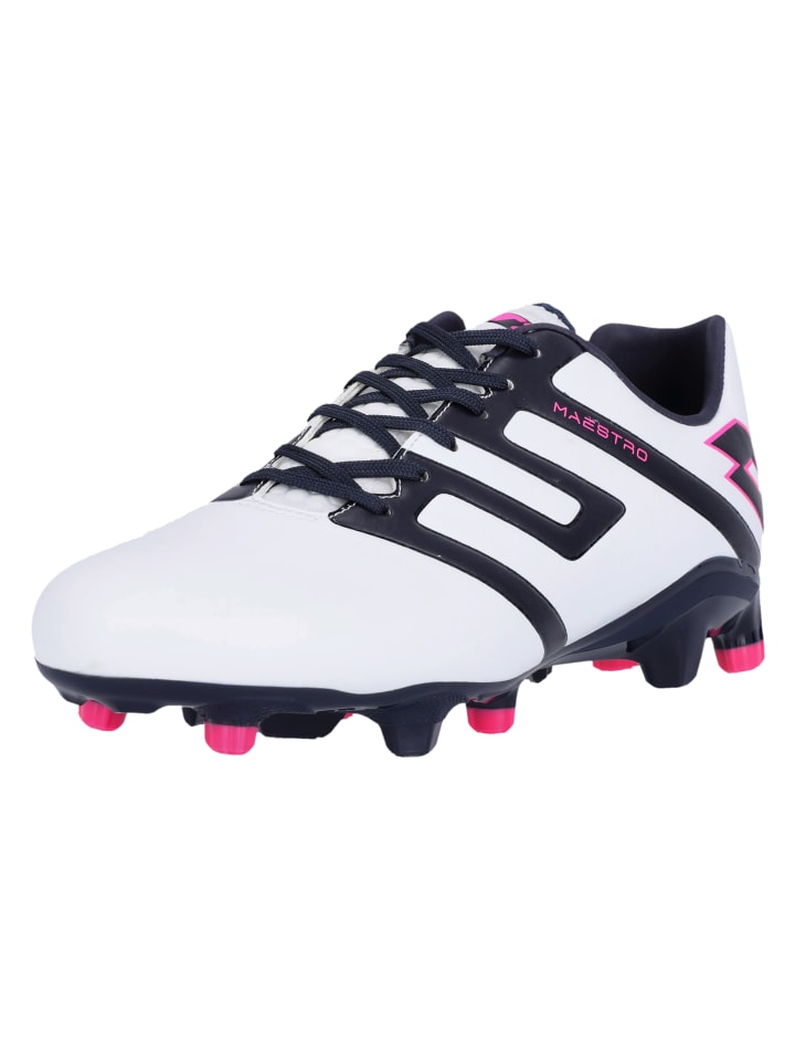 

Lotto Футбольные бутсы Maestro, модель 1E6, полностью белые/темно-синие