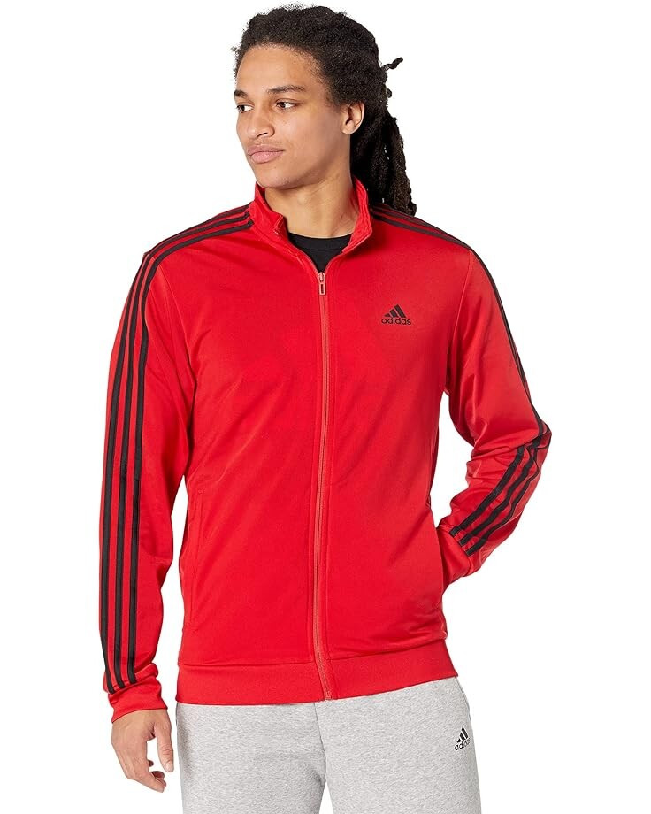 

Куртка adidas Essentials 3-Stripes Tricot Track, цвет Scarlet/Black