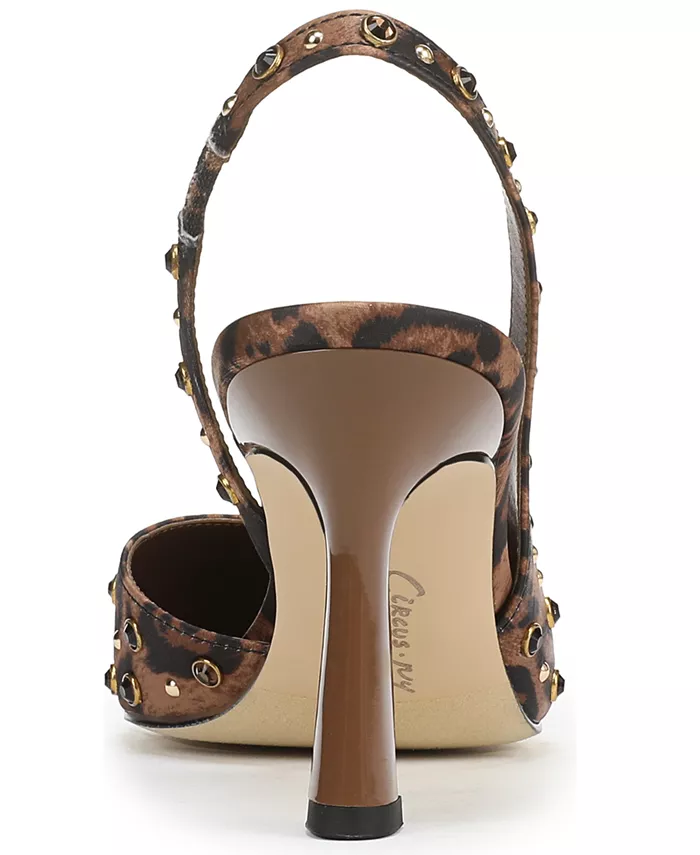 Женские туфли-лодочки Tallie со стразами и острым носком, асимметричные Circus NY by Sam Edelman, коричневый — фото 3