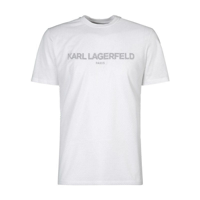 

Футболка мужская с круглым вырезом, умеренный прямой крой KARL LAGERFELD / Karl Lagerfeld Jeans, белый
