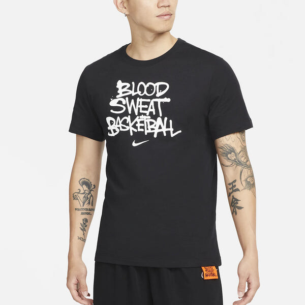 Футболка Nike Alphabet Printing Round Neck Pullover Short Sleeve Black, мультиколор — фото 3