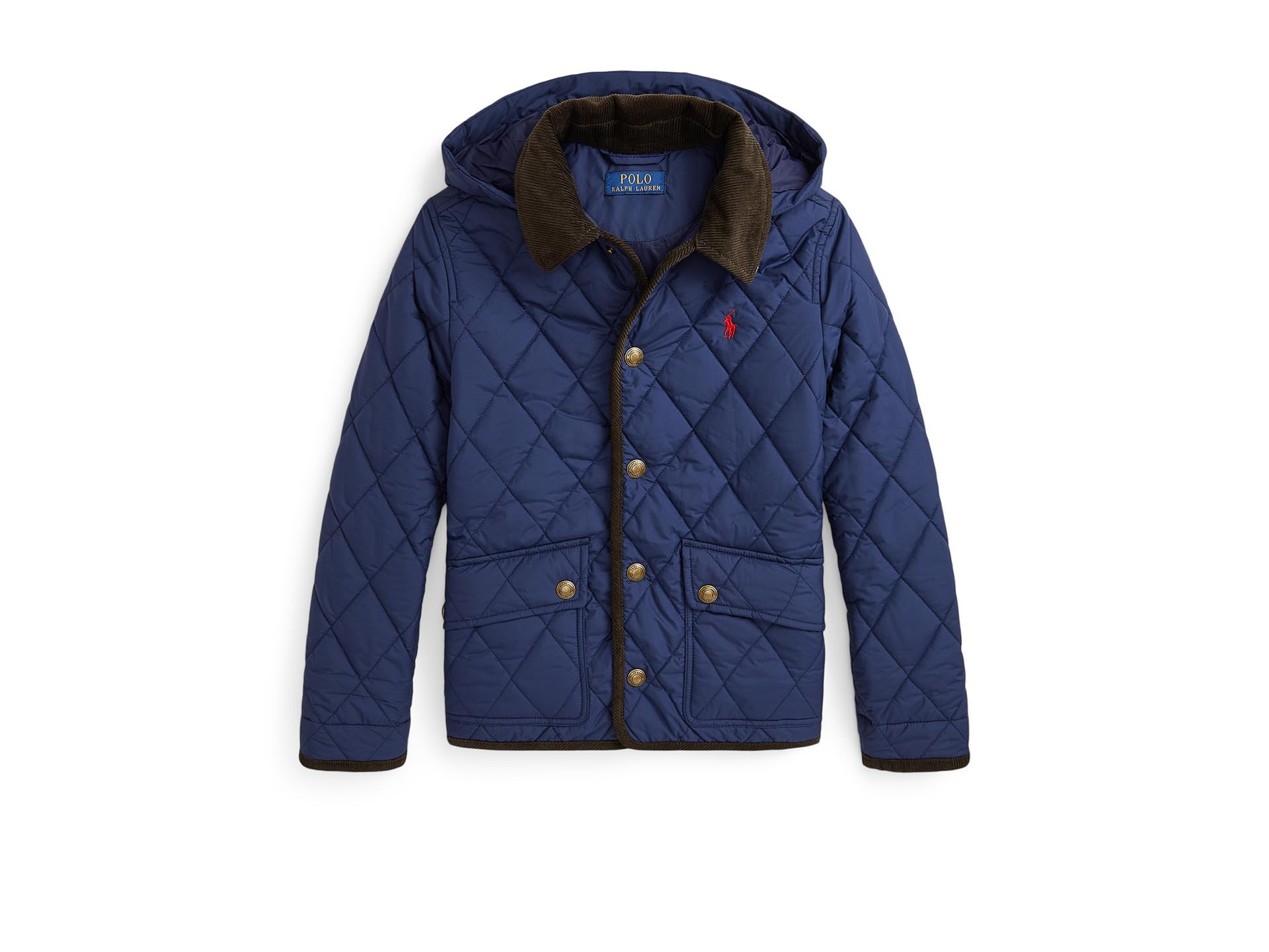 

Куртка Polo Ralph Lauren Kids Hooded Barn Jacket, цвет Newport Navy