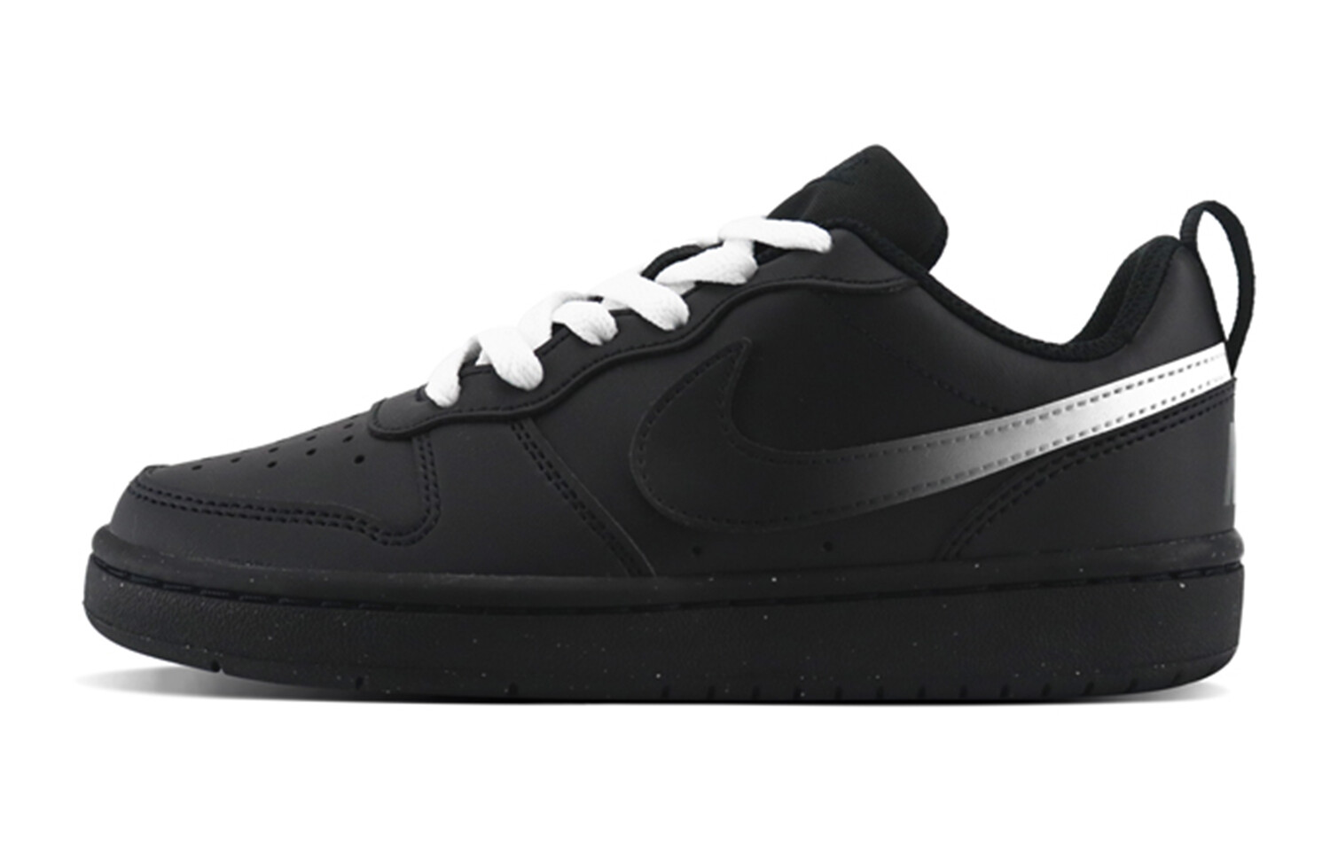 

Кроссовки Nike Court Borough Skateboard Shoes Women's Low-Top Black White, Черный, Кроссовки Nike Court Borough Skateboard Shoes Women's Low-Top Black White