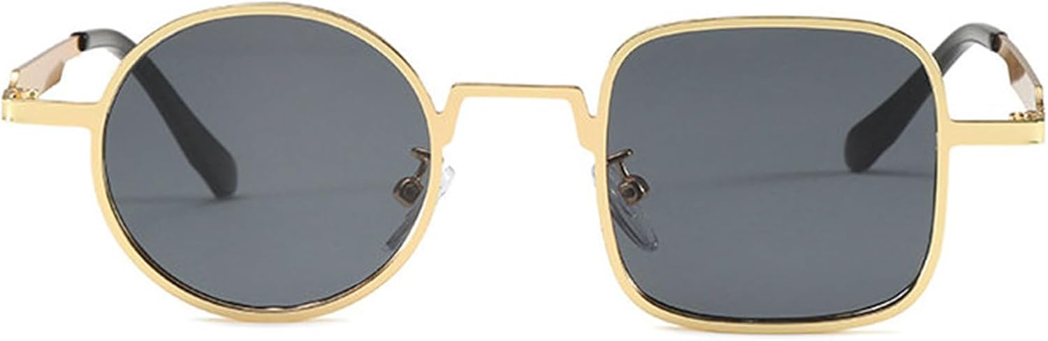 

Willochra Модные квадратные солнцезащитные очки для женщин 2025 Роскошные винтажные маленькие круглые солнцезащитные очки для мужчин для активного отдыха Защита от УФ-излучения, C4