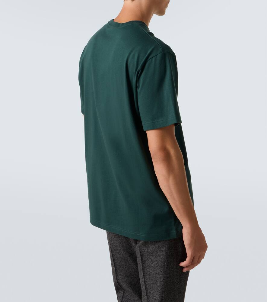Футболка из хлопкового джерси Double G Gucci, Green/Mix — фото 4